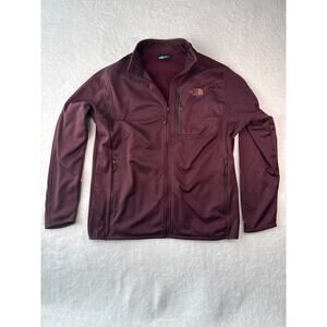 The North Face Canyon Land Mens Fleece Jacket Size XL Maroon Full Zip